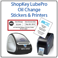 Oil Change Stickers & Printers